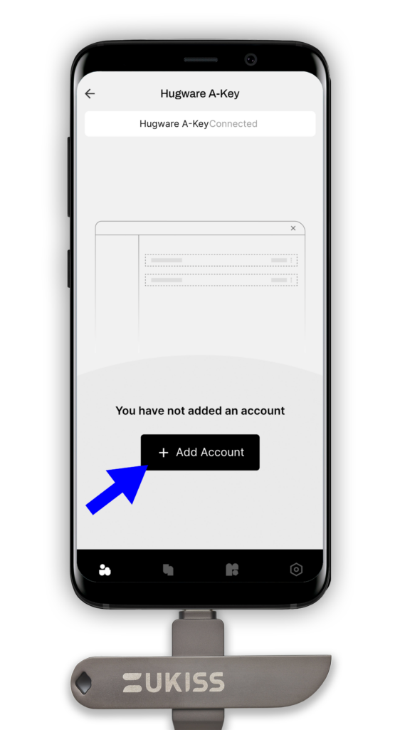 Add account on UKISS Hub Android