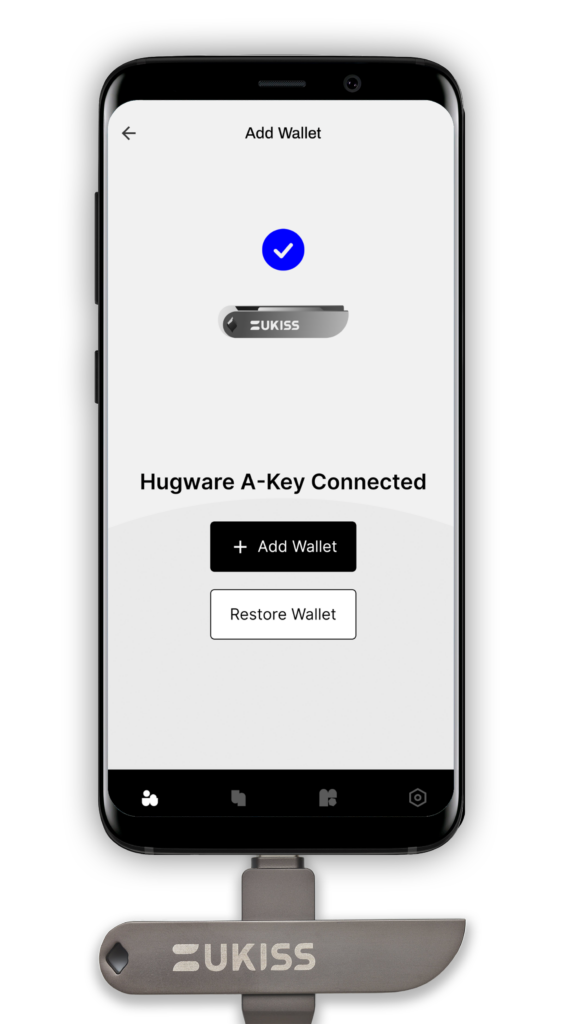 Add wallet on UKISS Hub Android