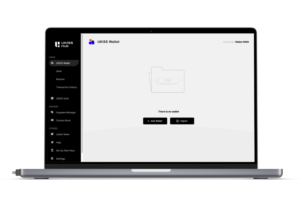 Add wallet on UKISS Hub desktop