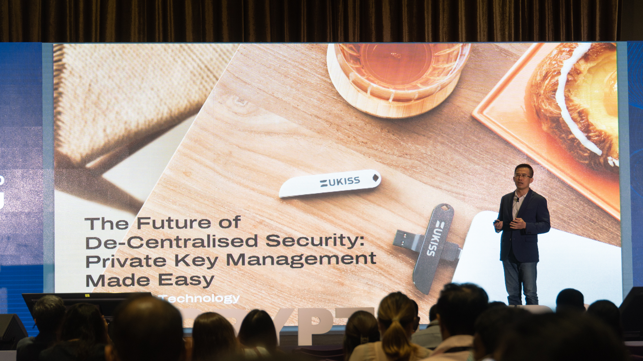 Ben Chan, Director, UKISS Technology, delivers a talk on 'The Future of Decentralised Security: Private Key Management Made Easy' at Crypto Expo Asia 2022.