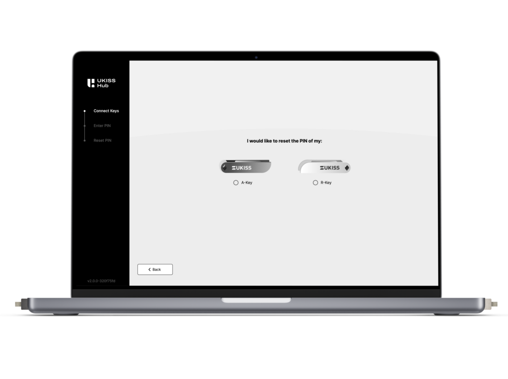 Preview of UKISS Hub V2 update on new Reset PIN flow